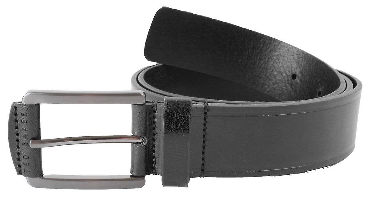 Ted Baker Linded Embossed Leather Belt - Black