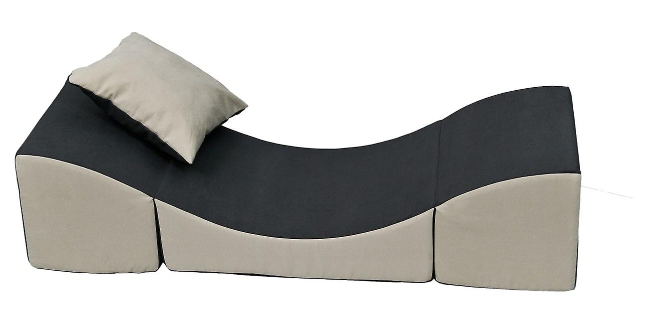 Kinderliegemöbel Schaumgrau & Beige