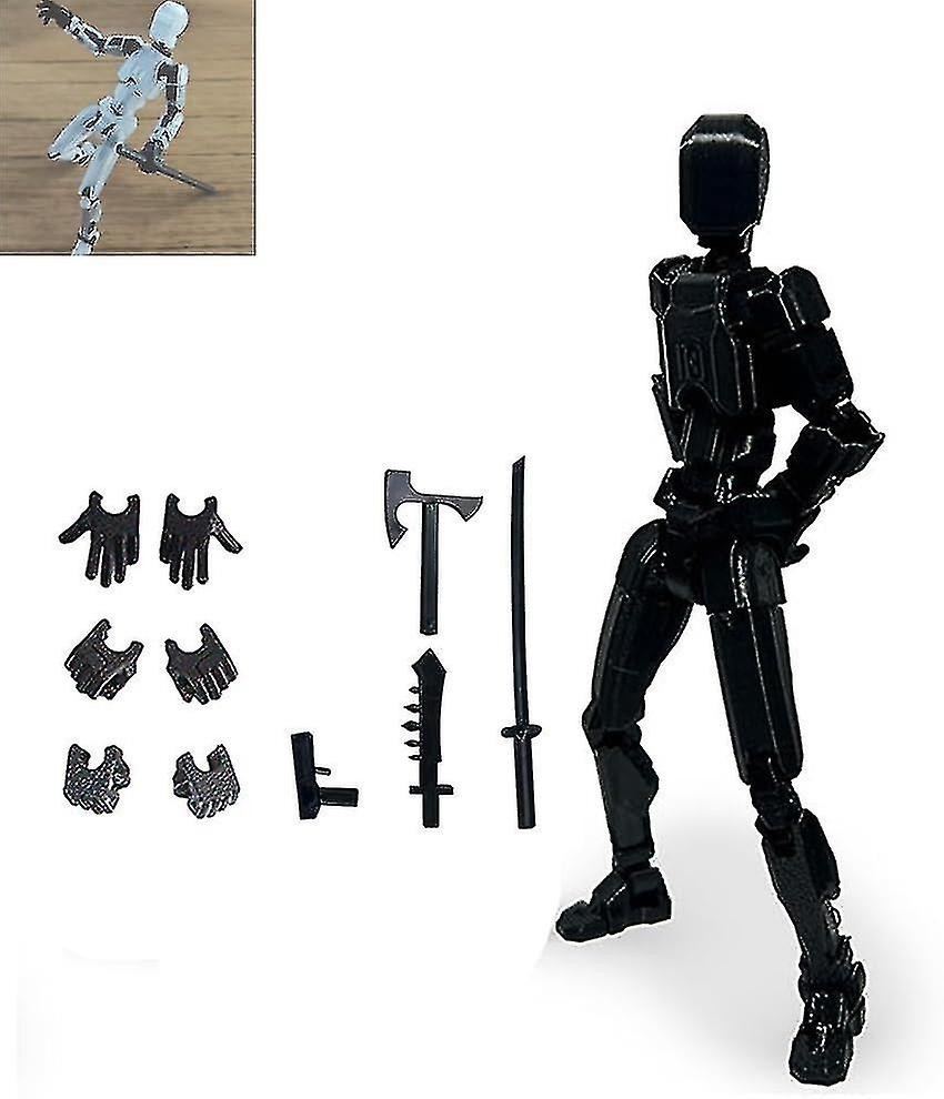 T13 Action Figure, Titan 13 Action Figure, Robot Action Figure, 3D Printed with Full Articulation for Stop Motion Animation