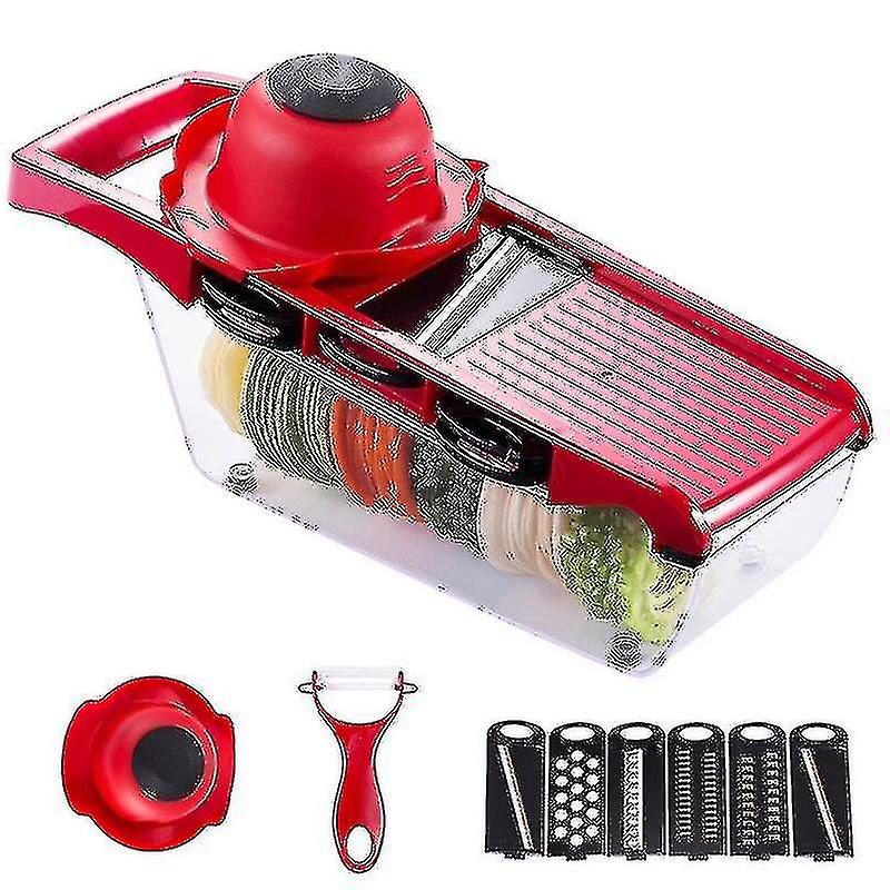 Gemüseschneider Mandoline Slicer Küchenzubehör Fruchtschneider Kartoffelschäler Karottenkäse