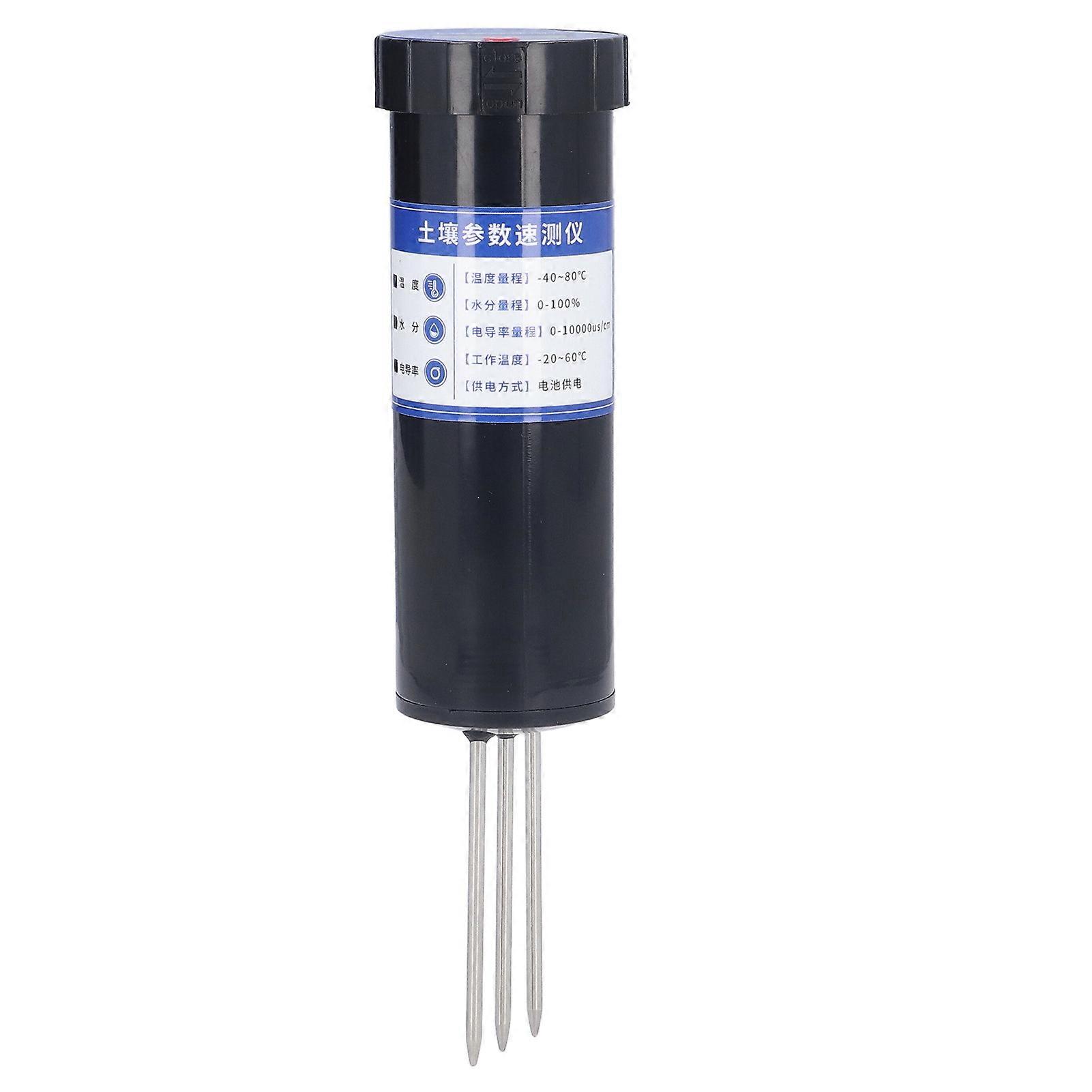 Soil Temperature Humidity Conductivity Sensor with LCD Display Quick Response Speed Soil Tester