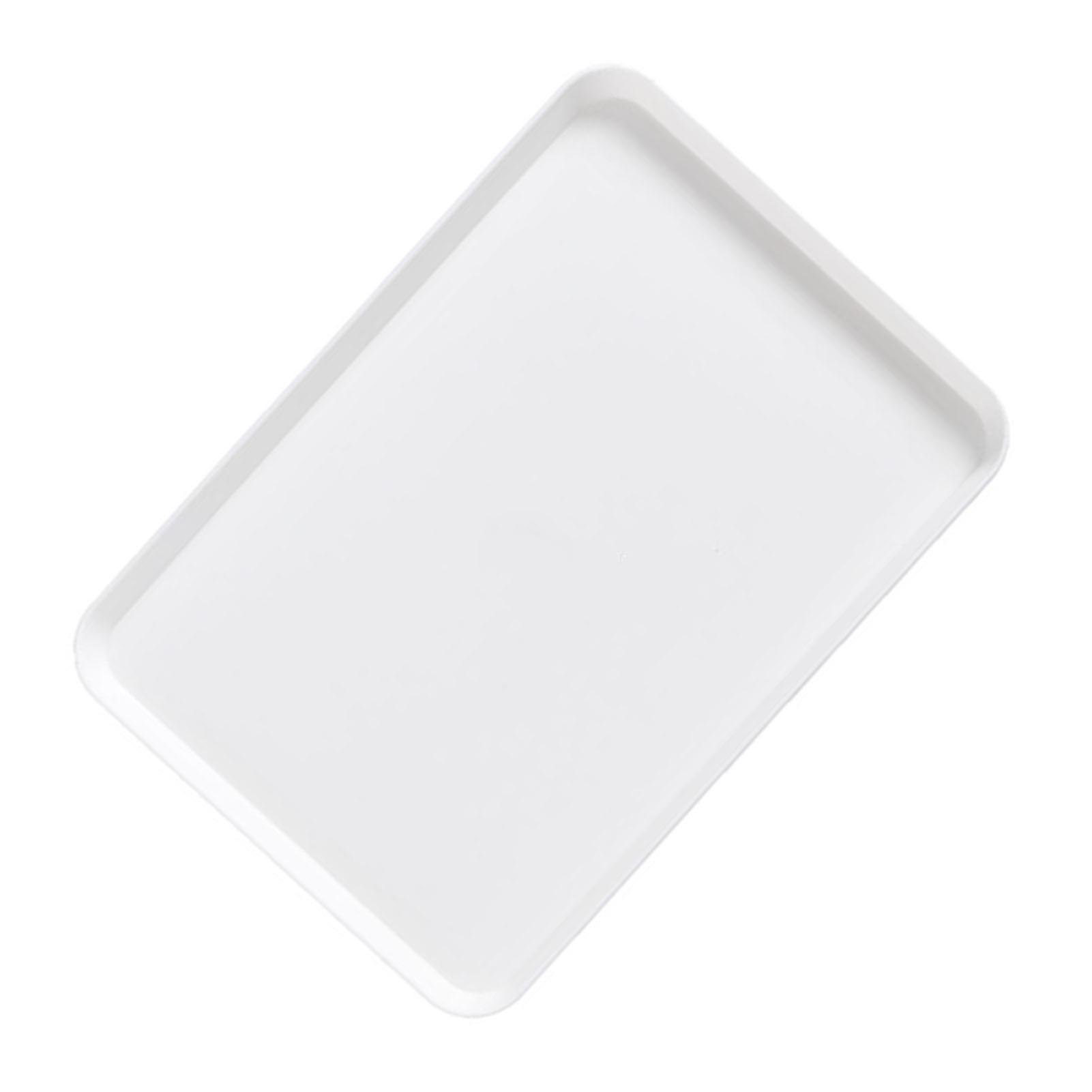 Breakfast Plate Nordic Style Minimalism PP Rectangular Serving Plate for Desserts