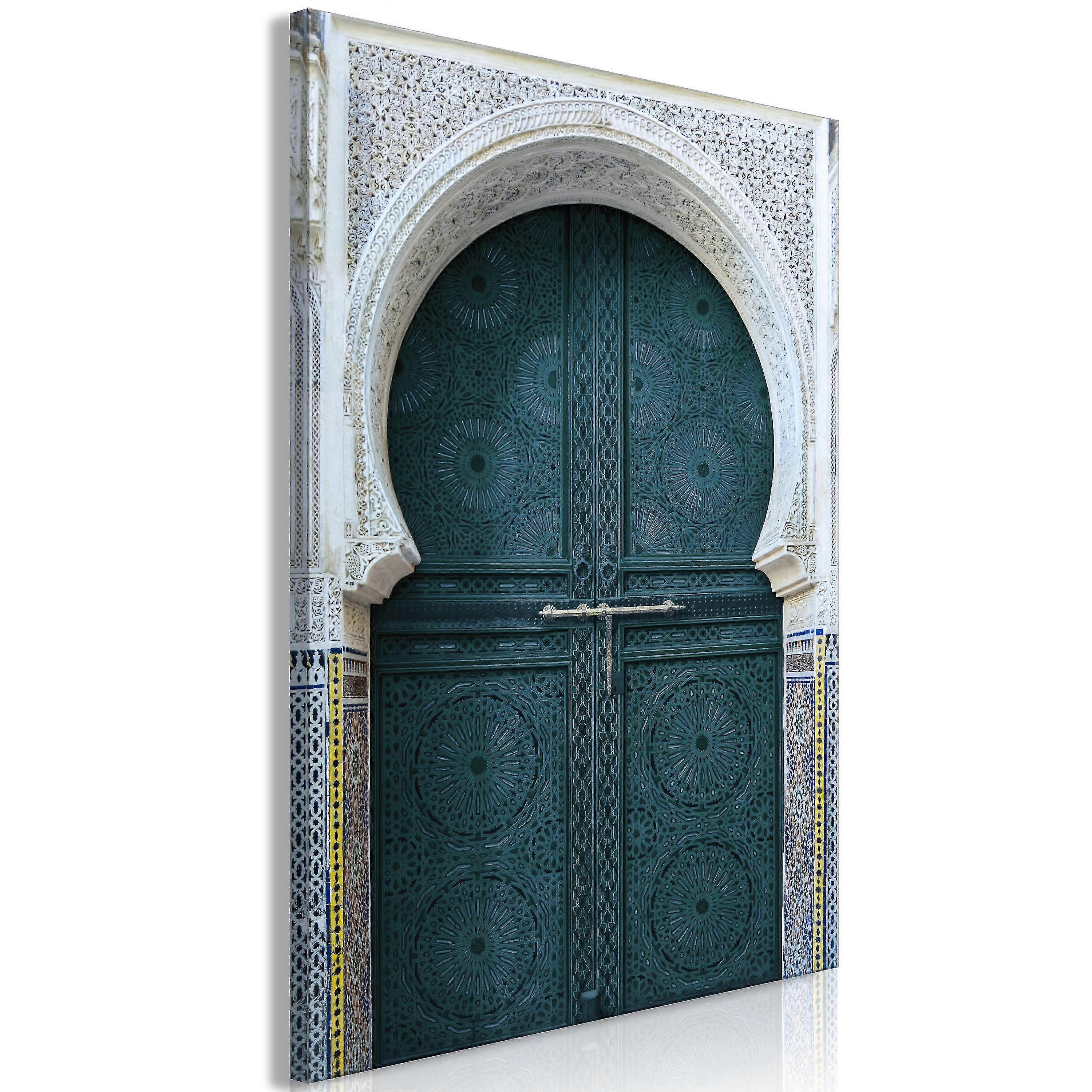 Impression sur toile - Porte ethnique (1 partie) verticale