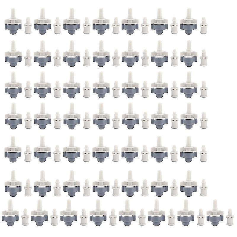 50Pcs Single Outlet Sprinkler with 50Pcs Inner Cone Large Single Hook Atomized Spray Irrigation-ylmy
