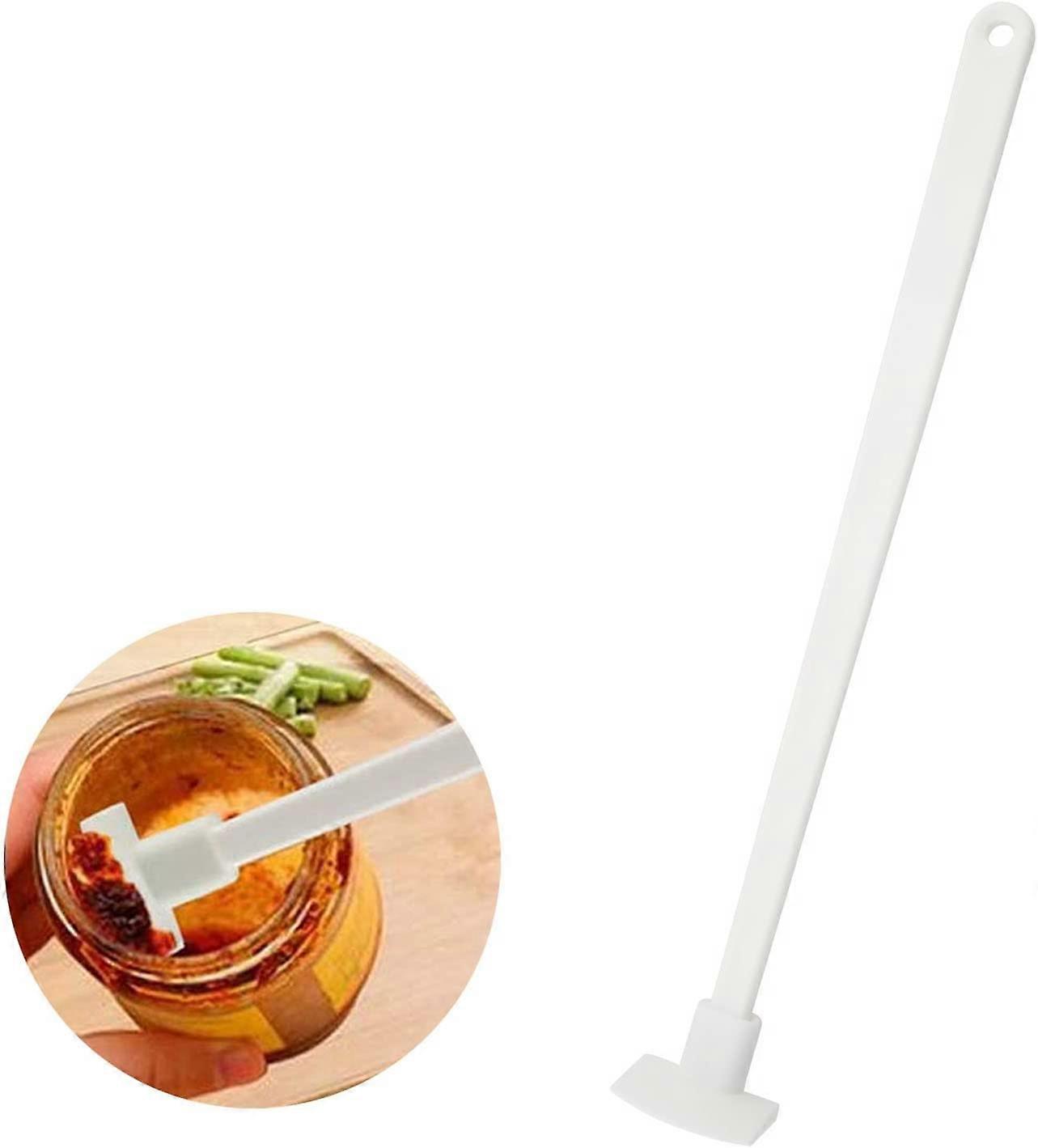 Bottle Scraper 226mm White Plastic Spatula for Thin Jar/Kitchen Bottles/Cosmetic Bottles