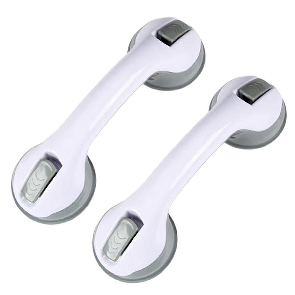 2PCS Duschgriff-Saugnapf, Kunststoff-Badewannengriff (Kein Bohren erforderlich), fr Badezimmer, Handlauf-Duschgriff fr Kinder und Behinderte, rutschfe