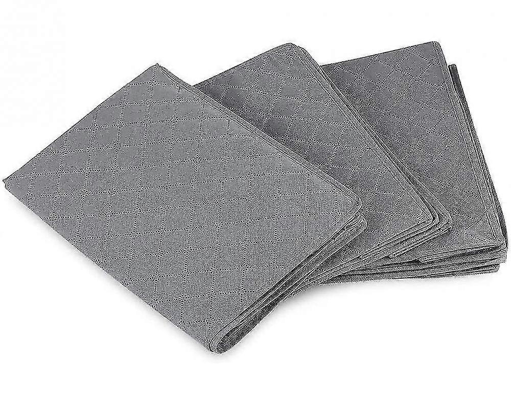 Clothes Storage Bag 3 Pack, Collapsible With Handles And Zip