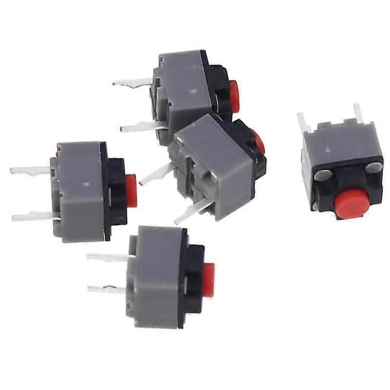 5pcs Micro Switch 6*6*7.3 mm Square Silent Switch Button Mouse DIP Microswitch Tact Switch