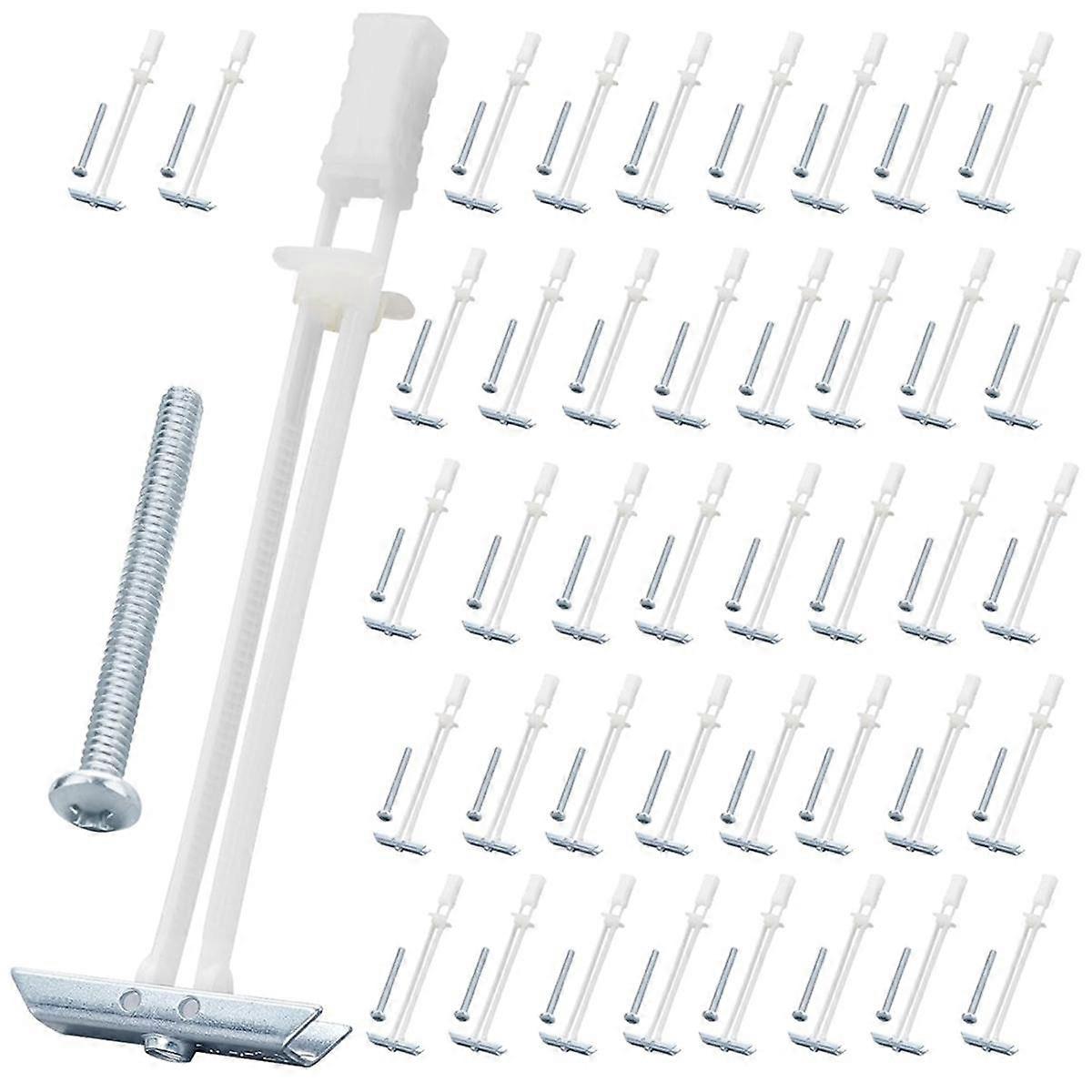 مرساة دريوال مع الترباس لأحجام السحابة 1/4In-20In ، طقم مرساة دريوال مجوف للخدمة الشاقة لتركيب التلفزيون ، 42PCS