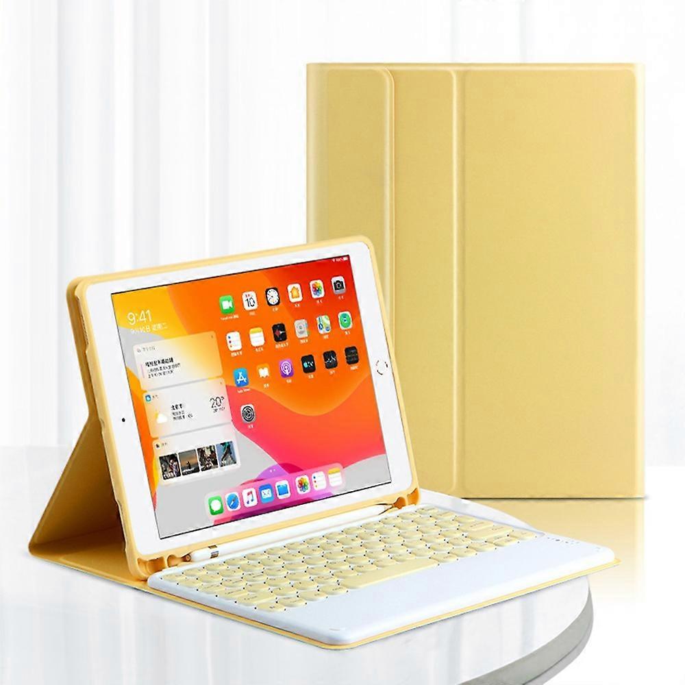 Candy Color Leather Cover Shell + Wireless Bluetooth Keyboard Set for iPad 10.2 (2021)/(2020)/(2019)