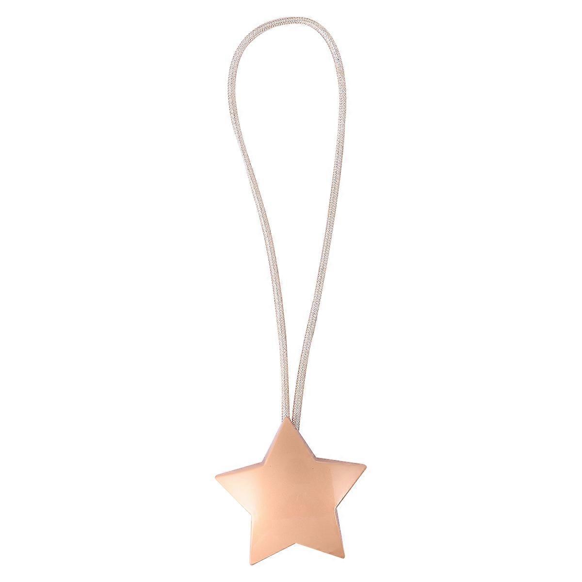 Curtain Magnetic Button Star Pattern Curtain Decor Punch-free Tieback for Home
