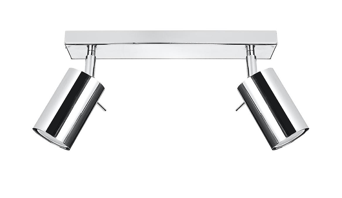 Ring Twin Spotlight Flush Light Chrome GU10