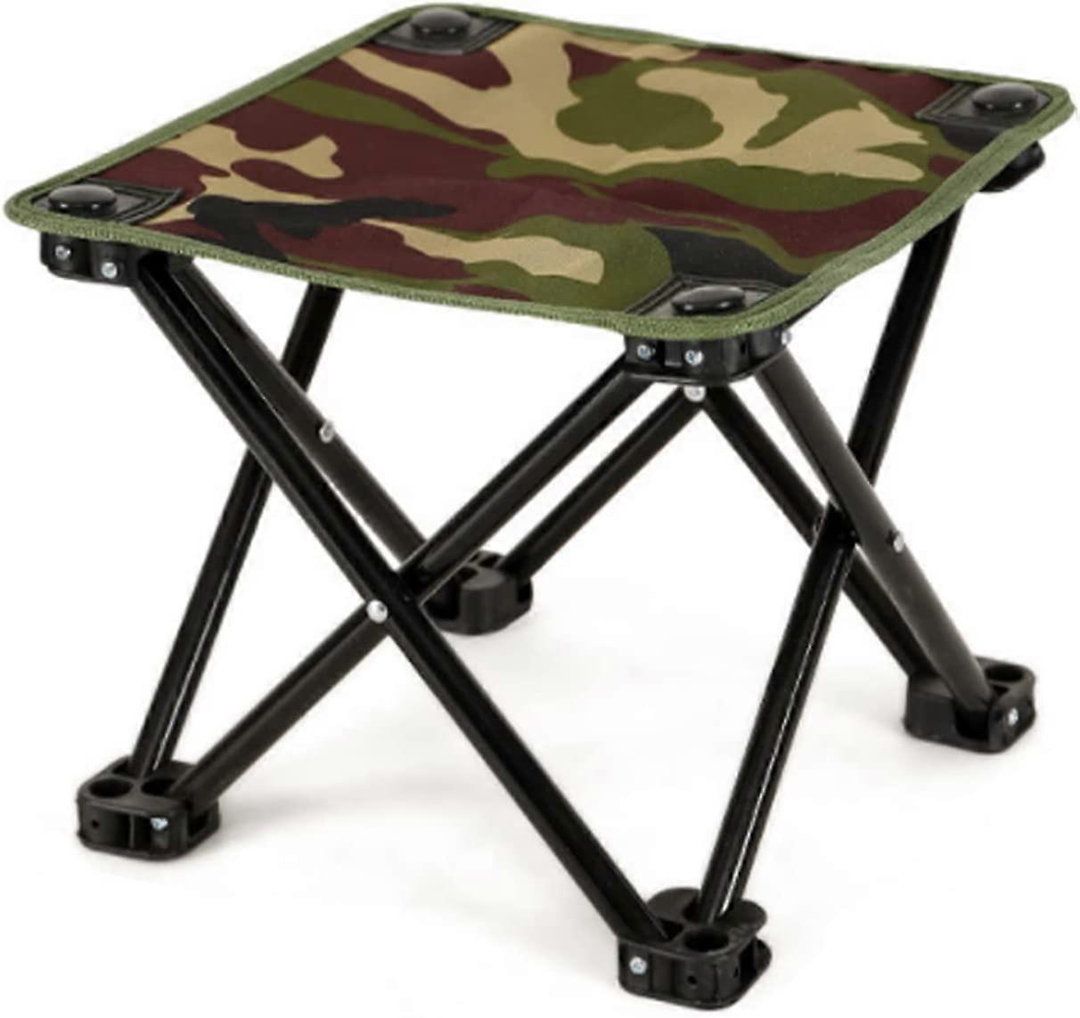 Small Folding Camping Stool for Adults, Durable and Practical Folding Chair(Small Camouflage