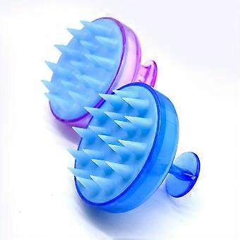 Silicone Head Body Scalp Massage Brush Soft Hair Brush Hair Washing Comb Shower Bath Brush Spa  Ming Massaging Brushes Tools