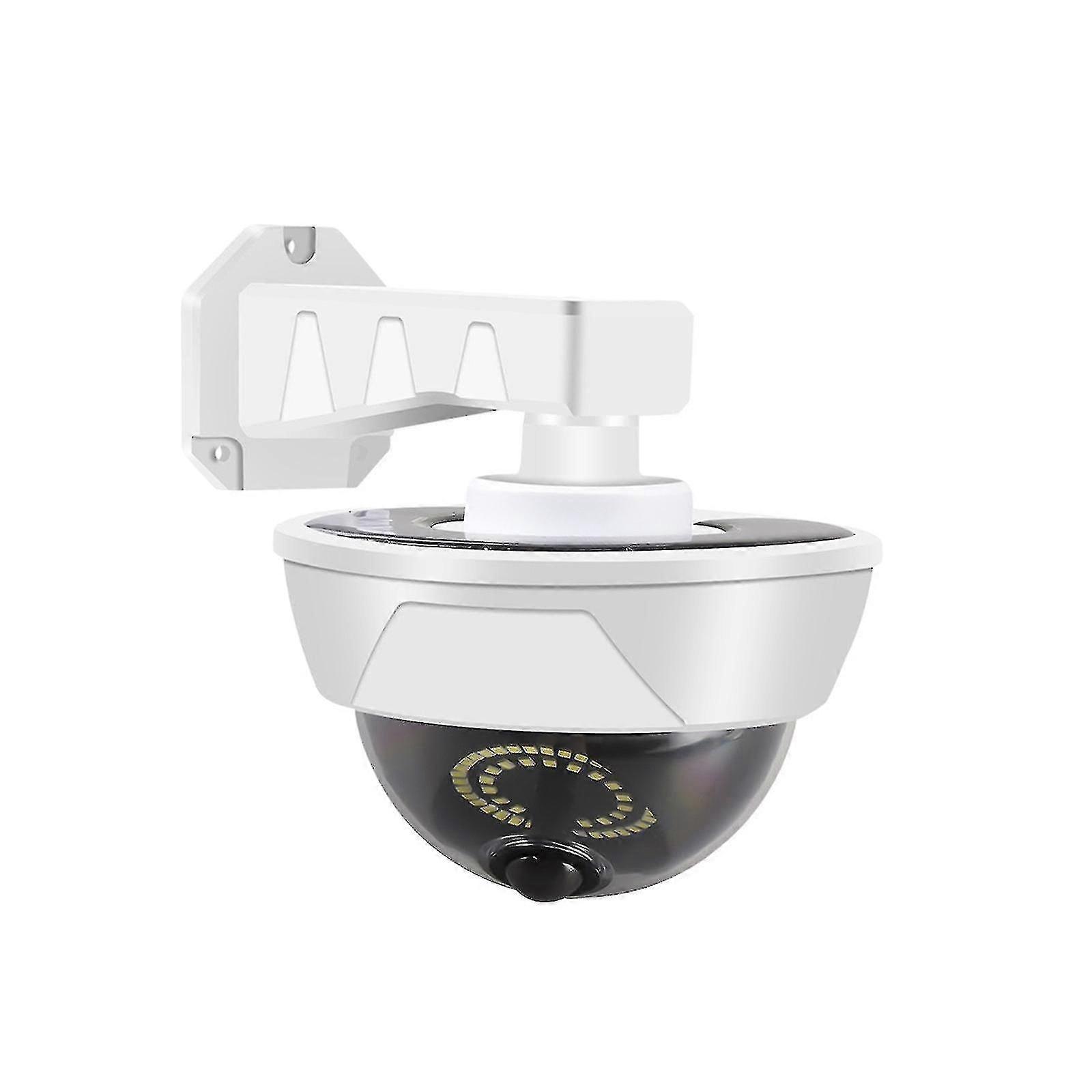 Caméra de surveillance de simulation de lumière de cour solaire à LED, lumière de capteur infrarouge humain intelligent en plein air, lampadaire étanche fort