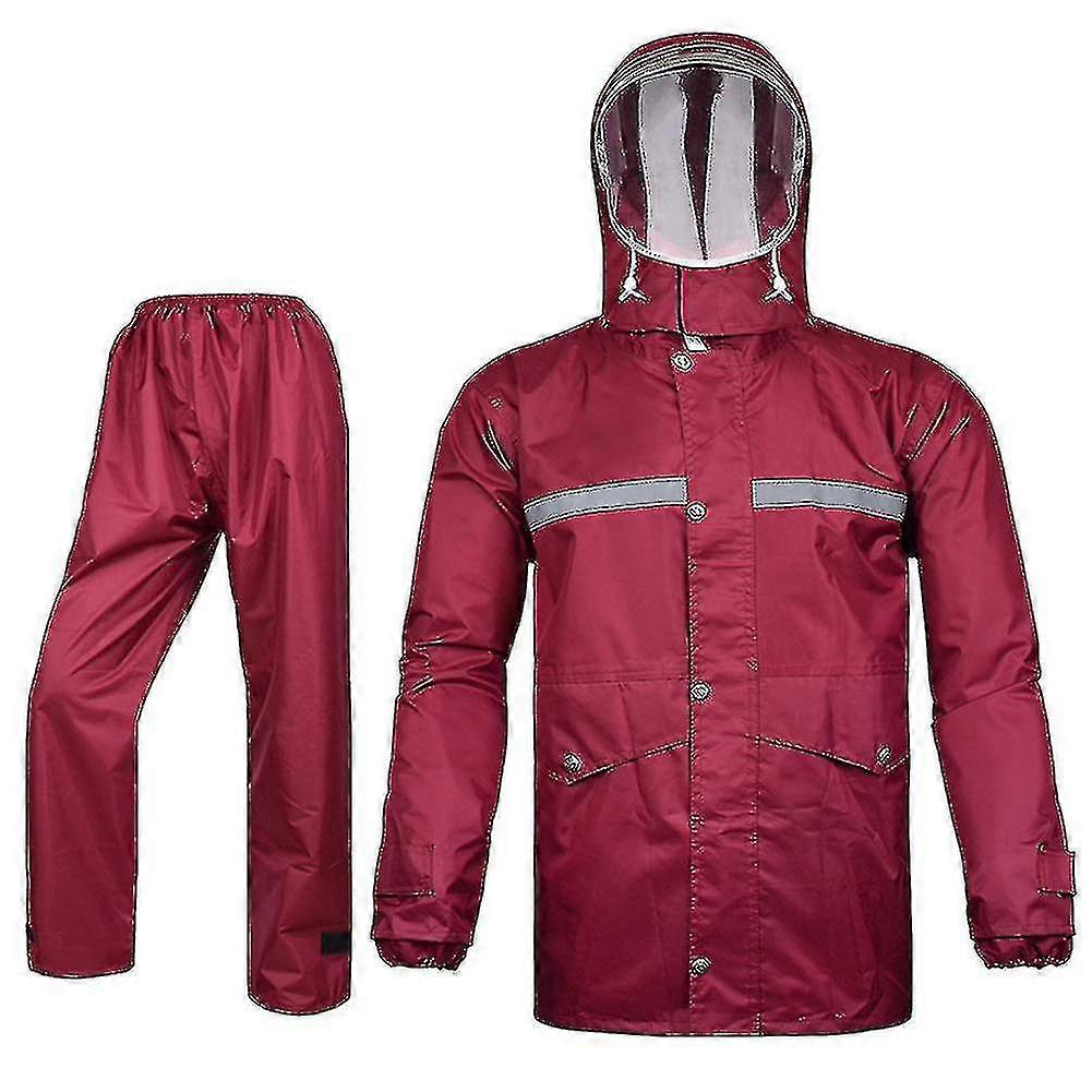 Terno de chuva feminino, jaqueta, calça, capa de chuva, uso externo, à prova d'água, anti-tempestade
