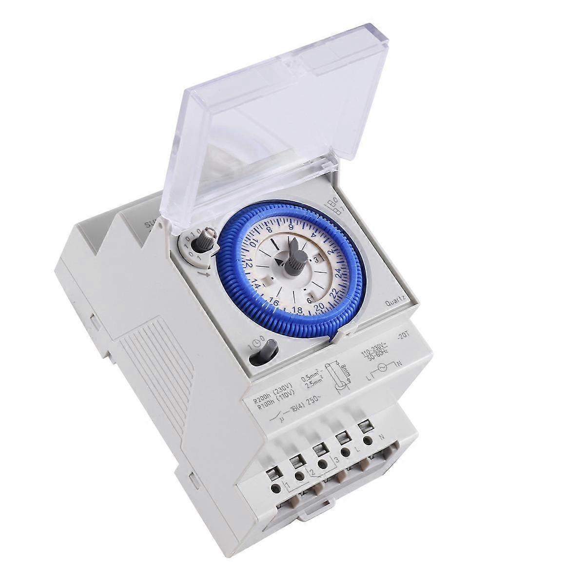 Mechanical Timer Switch SUL181D 96 Times On/Off Per Day Time Set Range 15 Mins Timer Mechanical 24H