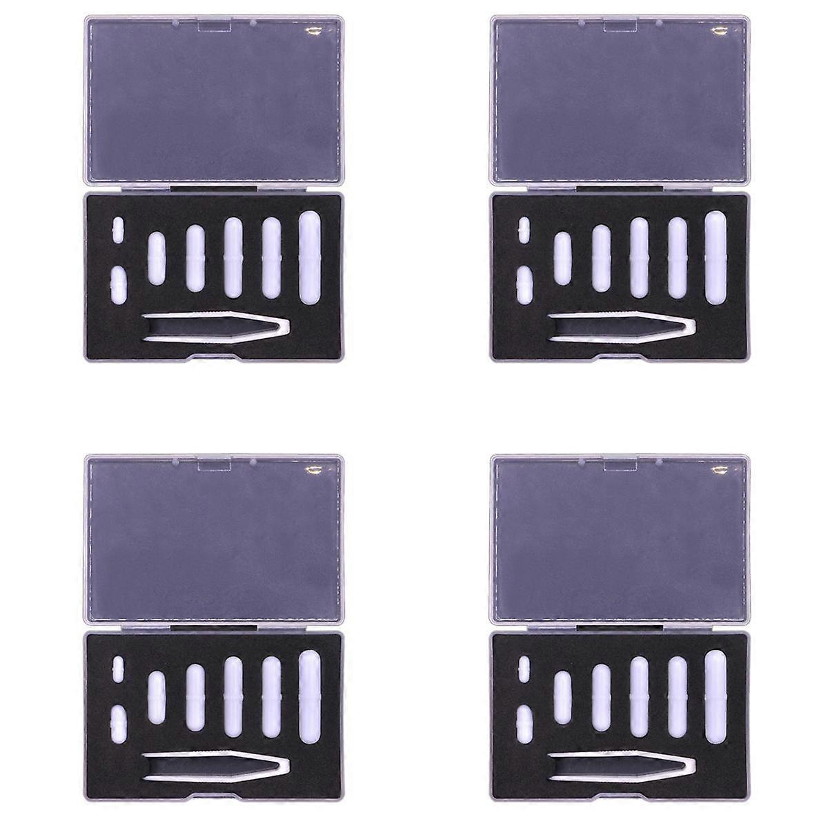 4X Magnetic Stirrer Bar Mixed Size PTFE Magnetic Stirrer Mixer Stir Bars, Type-B Set