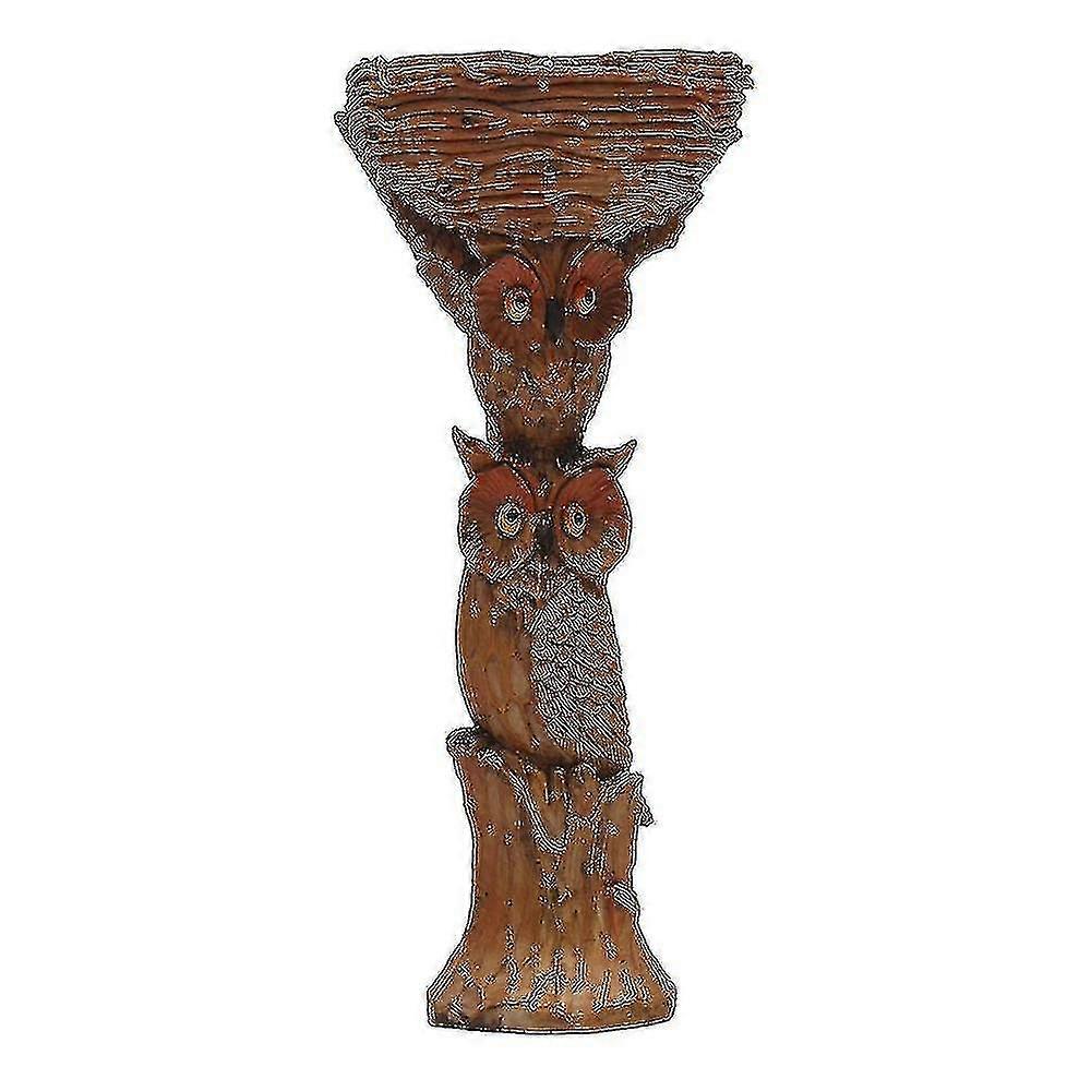 2024 אמבט ציפורים מזין ציפורים חיצוני פולירסין ינשוף תפאורה לגינה עיצוב חצר