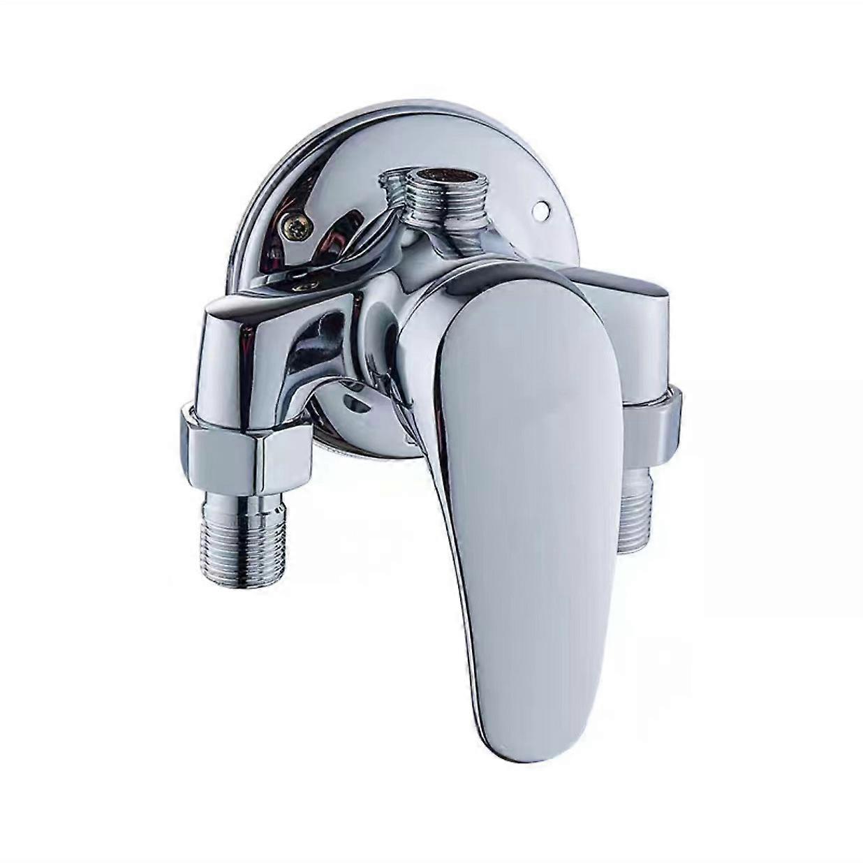 Compact Brass Bathtub Faucet for Efficient Hot & Cold Water Access