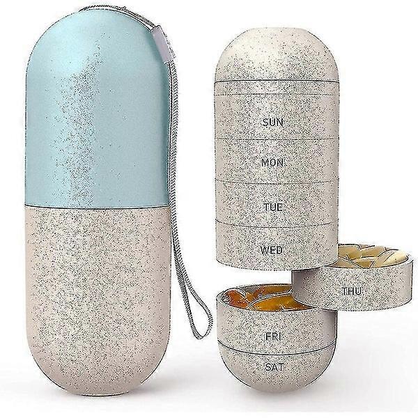 Cute 7-Day Waterproof Pill Organizer Case for Travel