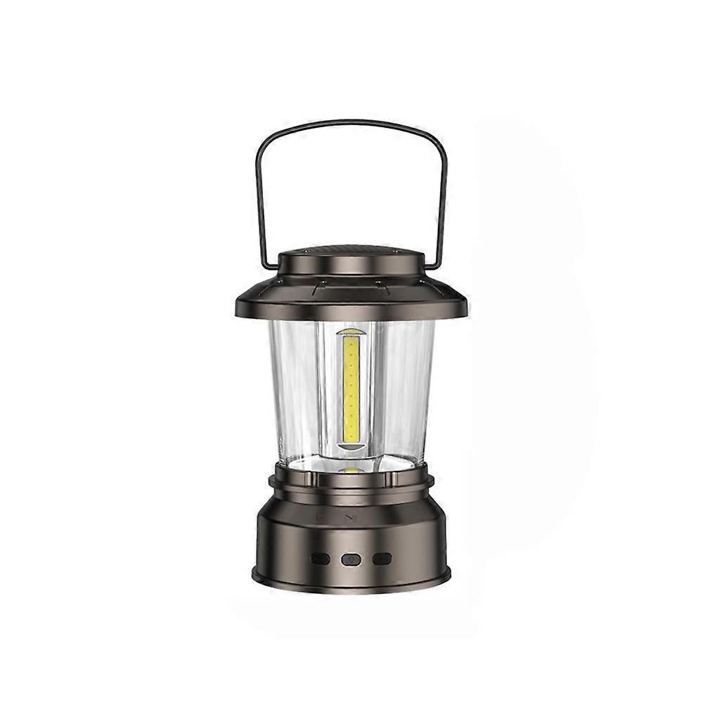 Outdoor Camping Lamp Emergency Audio Rechargeable Flashlight Waterproof Handheld Light for Camping