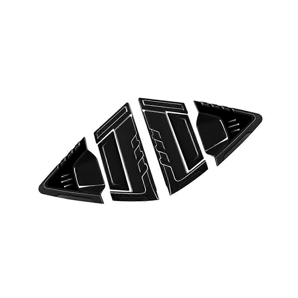 Car Glossy Black Rear Window Triangle Louver Shutter Cover Trim Window Side Vent Trim for -V Vezel