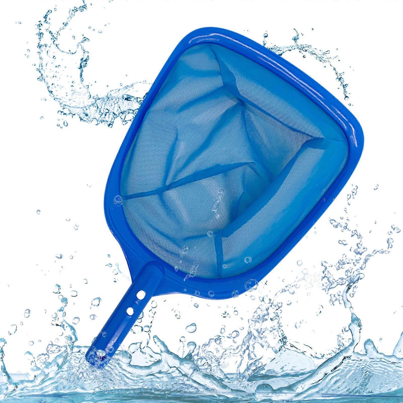 Swimming Pool Leaf Skimmer Net, With 3 Sections Telescopic Aluminum Pole & Nylon Medium Fine Mesh Pool Net, Pool Cleaning Tool For Removing Leaves & D