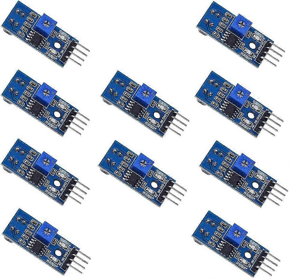 10 Pcs Tcrt5000 Infrared Reflective Photoelectric Switch, Ir Barrier Line Track Sensor, Sensing And Detection Component For Various Applications