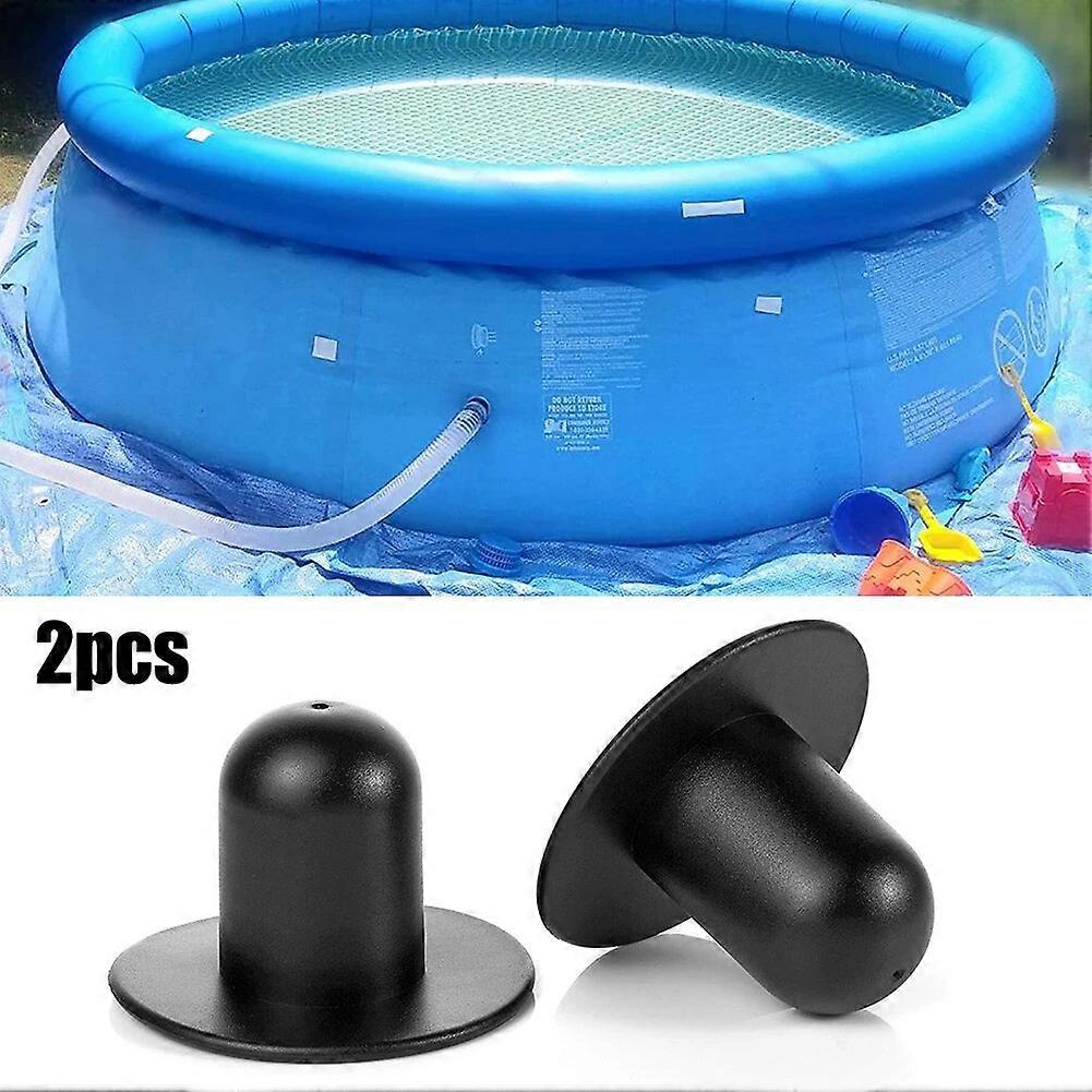 2pc Black Swimming Pool Filter Pump Strainer Hole Plug Wall Plug Replacement For Intex Pools Parts Pool Fitting Strainer Stopper