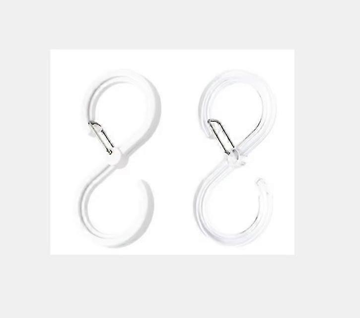 Wabjtam 10 Pack Hooks Plastic S Shaped Hooks For Hanging Pans Pots Plants Bags Towels Heavy Duty Kitchen Hooks Hanger,mix