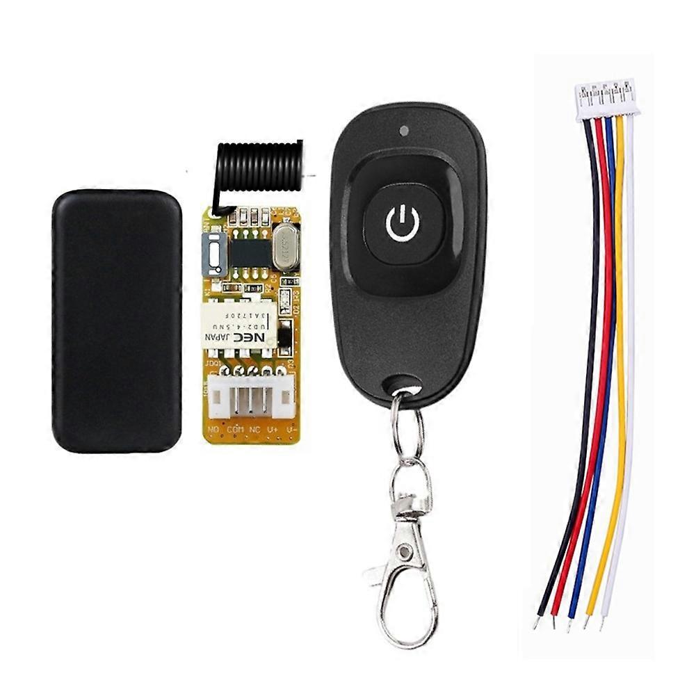 DC3.5-12V Mini Relay Remote Control Switch 433Mhz Small Contact NO NC Learning Button Wireless Remo
