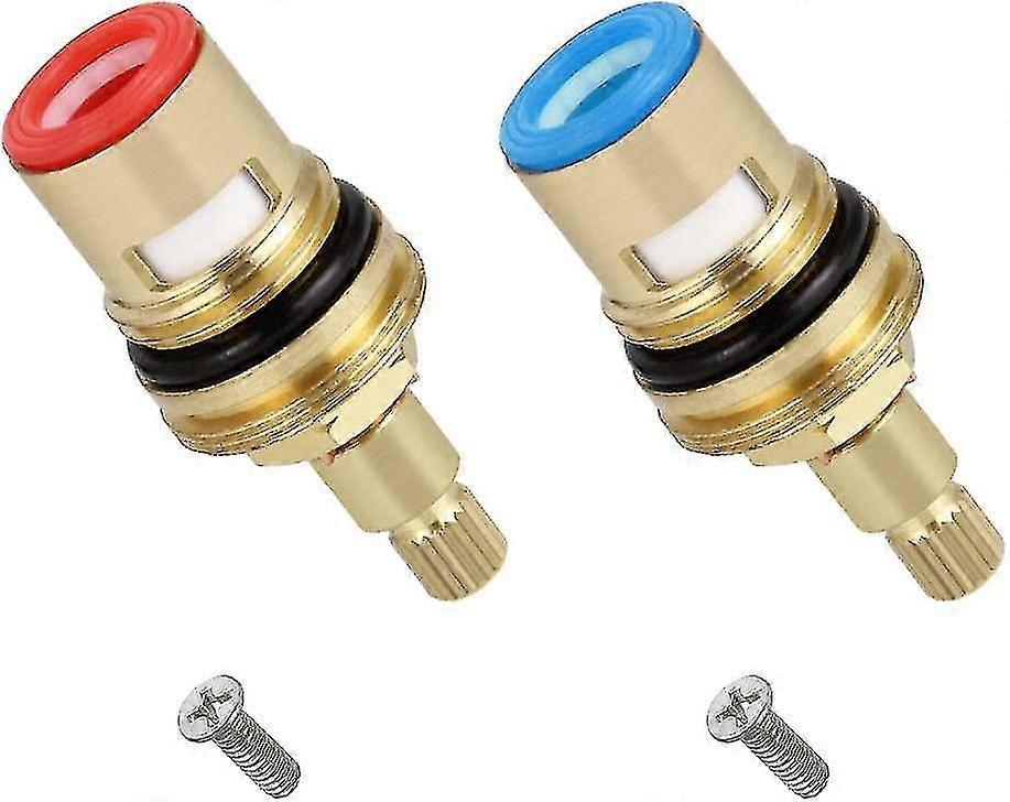 2 قطع السيراميك القرص الرأس، خراطيش السيراميك، استبدال عالمي لصنبور النحاس 20 درجة × 53mm استبدال للمطبخ، الحمام