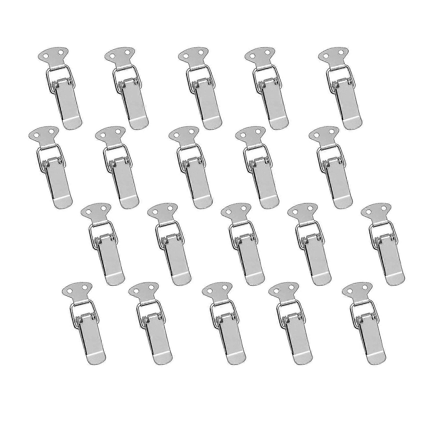 20pcs Spring Loaded Toggle Latch Catch Clamp Clips, Compatible With Case Box
