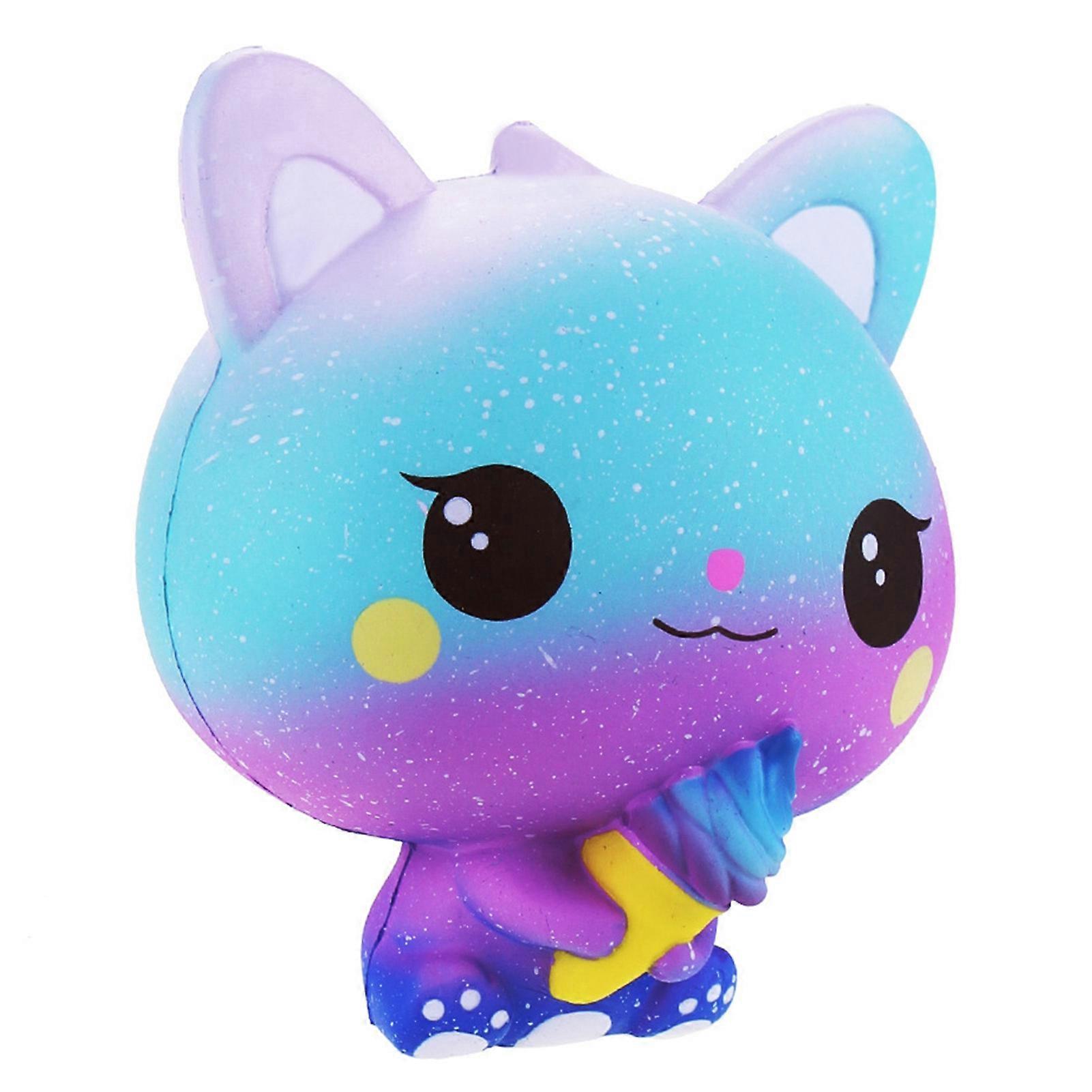 Squeeze Toy Flexible Relieve Stress Multi-Color Squishy Cat Decompression Toy Kids Toy KAESI KAESI