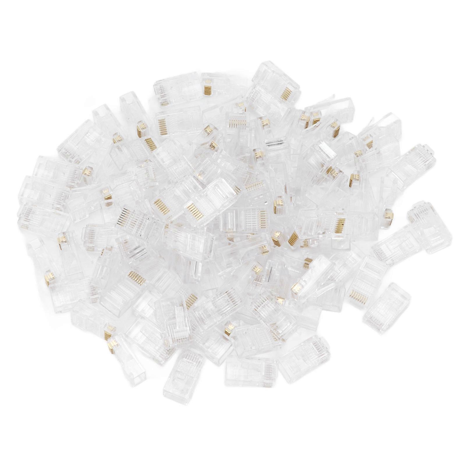 100buc TF1013D CAT5 RJ45 conector 8P8C cuplaj cablu Ethernet cap de cristal pentru comunicații în rețea