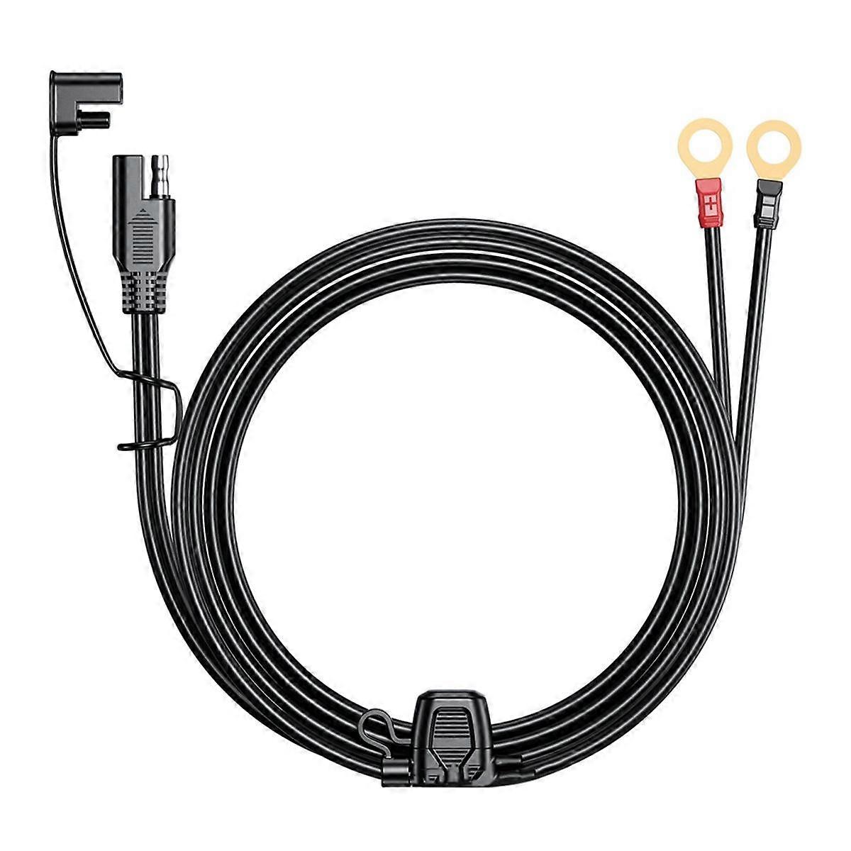 12-24V 18AWG SAE 2 Pin Quick Disconnect to O Ring Terminal Harness Connecter Cord Connector Cable f