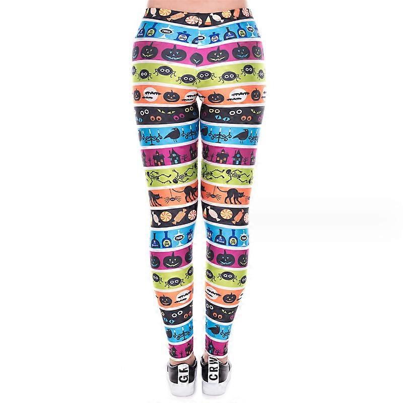 Halloween Leggings for Women Funny Graphic Stretchy Pants