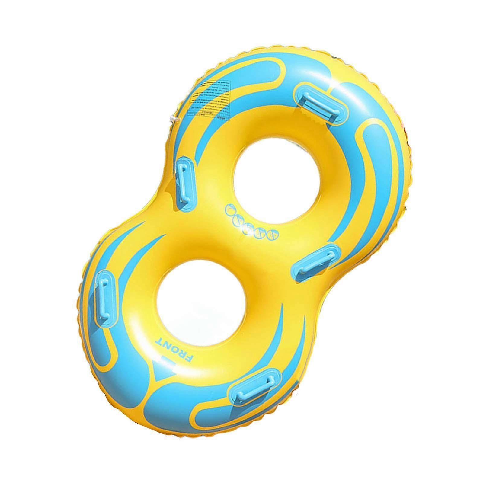 Inflatable Swimming Ring Inflatable Raft Summer 0.55mm Thickness Beach Float Double Persons