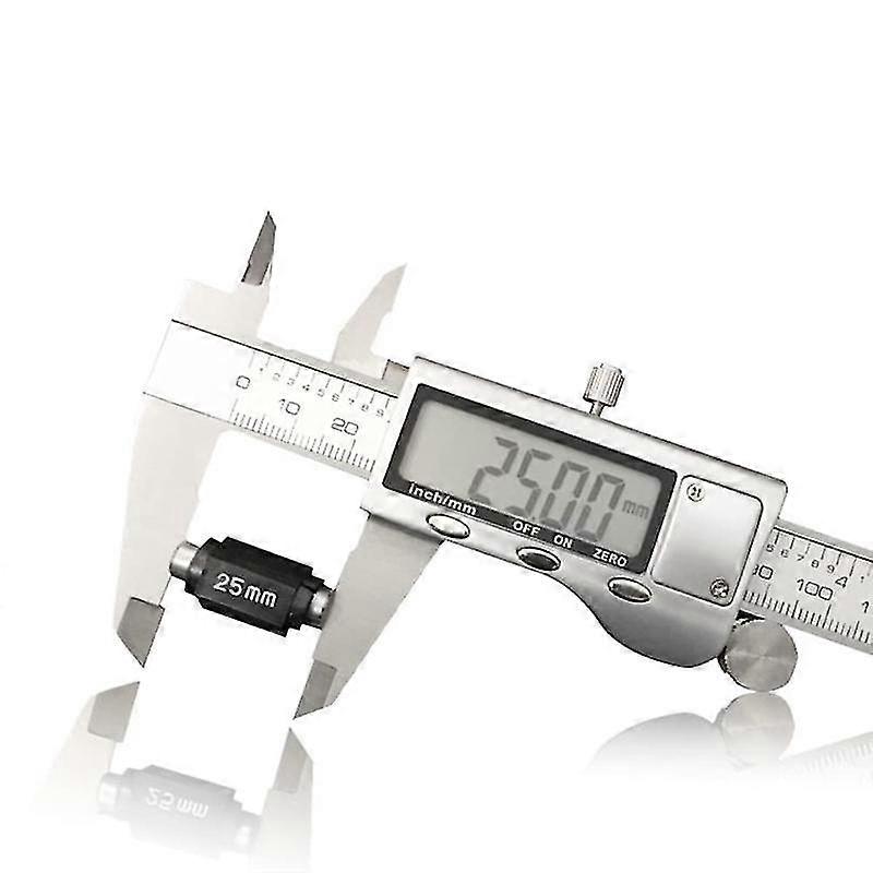 , Elektronischer LCD-Digital-Nonius-Messschieber 6 Zoll / 150 mm, Edelstahl-Mikrometer-Messwerkzeug