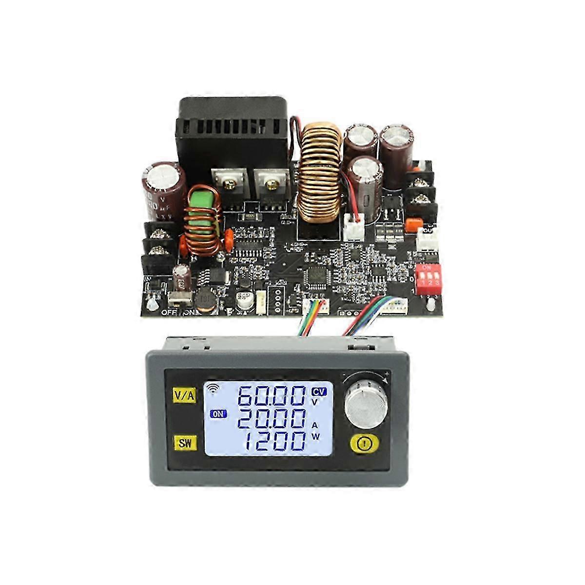 1200W DC CNC Antihypertensive Boost Converter 6-70V Adjustable Power Supply Input Constant Voltage