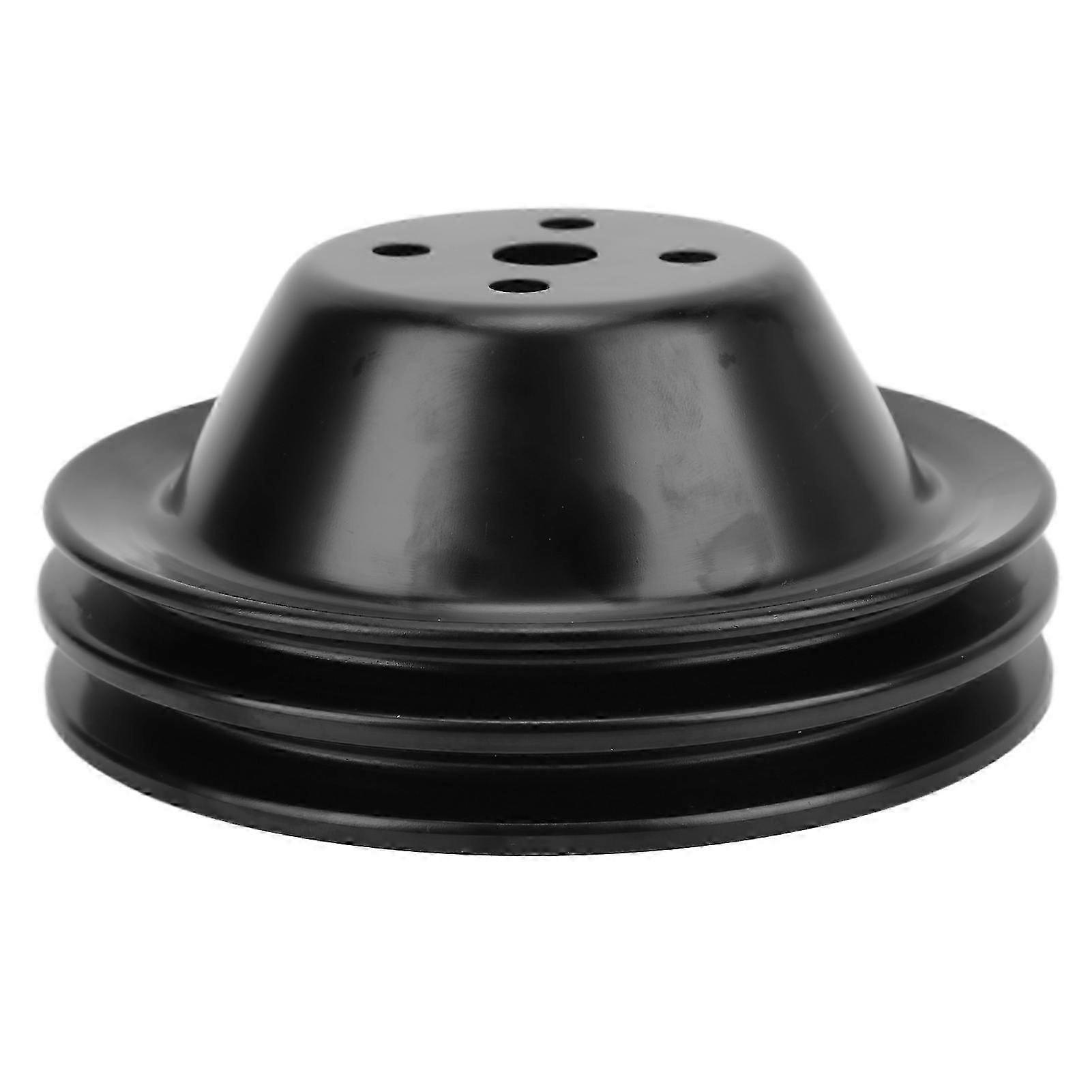 thumbnail image 2 of Double-Groove Short Water Pump Pulley – Small Block Chevy 283 350 400, 6.25” Steel 2 of 6