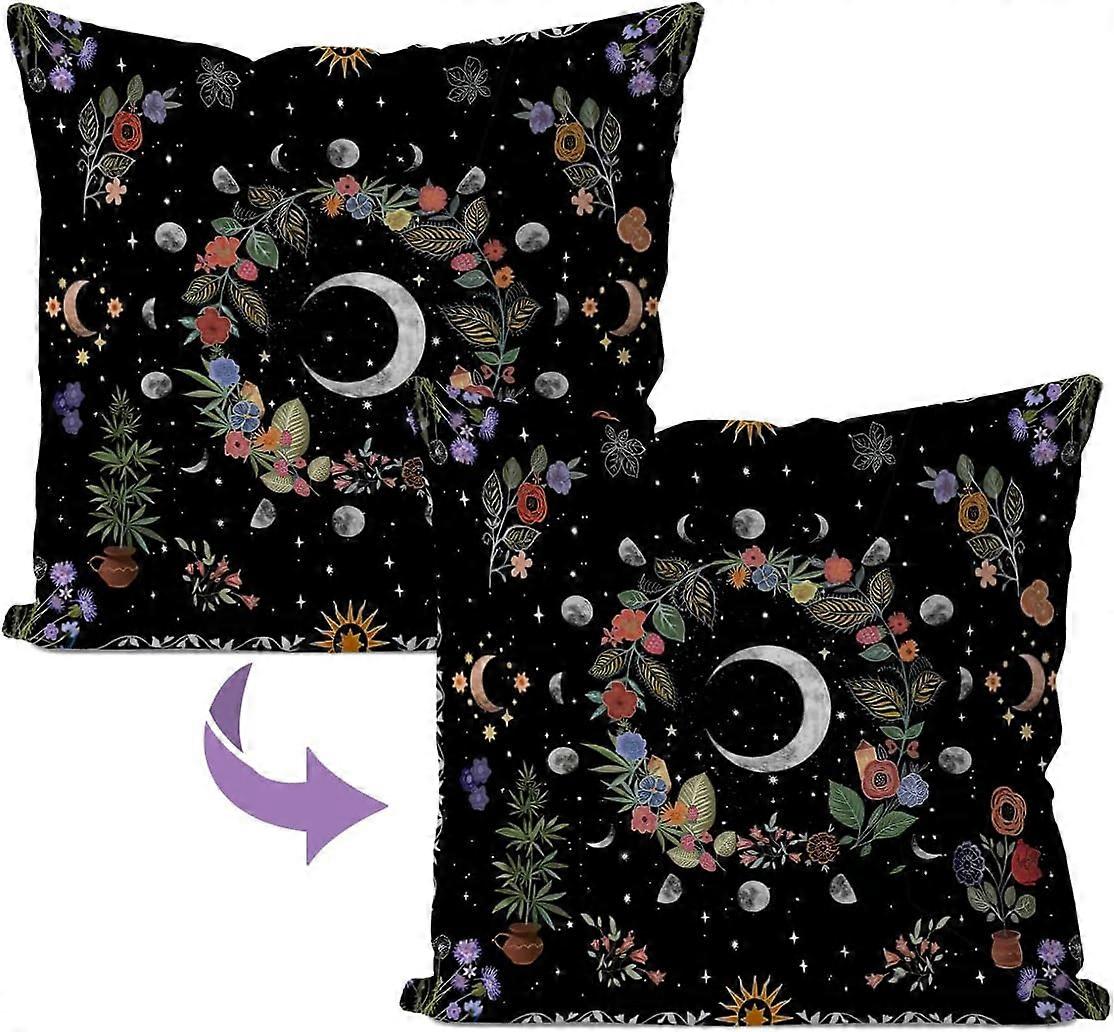 Boho Hippie Yastık Kılıfları,Boho Mandala Yastık Kılıfları 18x18,Boho Hippie Yastık Kılıfları Oturma Odası Yatak Odası için