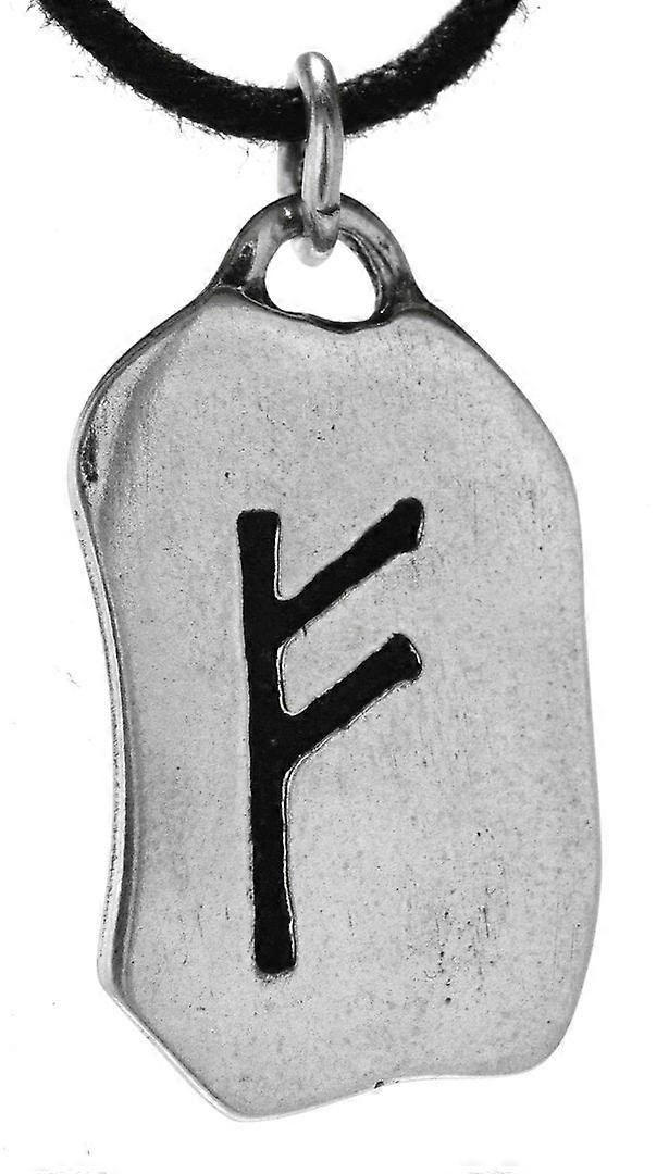Rune Fehu 299 med Ormkedja - Silver