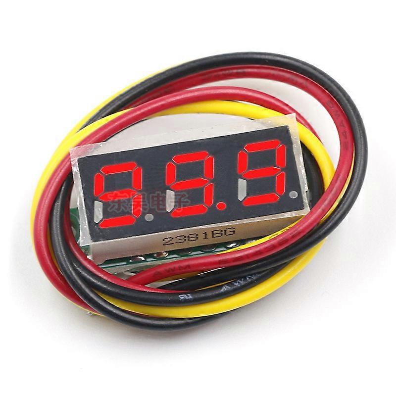 0.28 inch DC 0-100V 3-Wire Mini Gauge voltage meter Voltmeter LED Display Digital Panel Voltmeter Meter Detector Monitor Tools