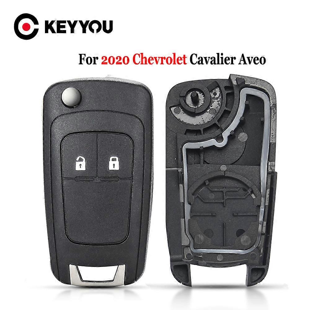 For Chevrolet Cavalier Aveo 2020 Fob HU100 Blade New 2/3 Buttons Flip Folding Remote Car Key Shell Case