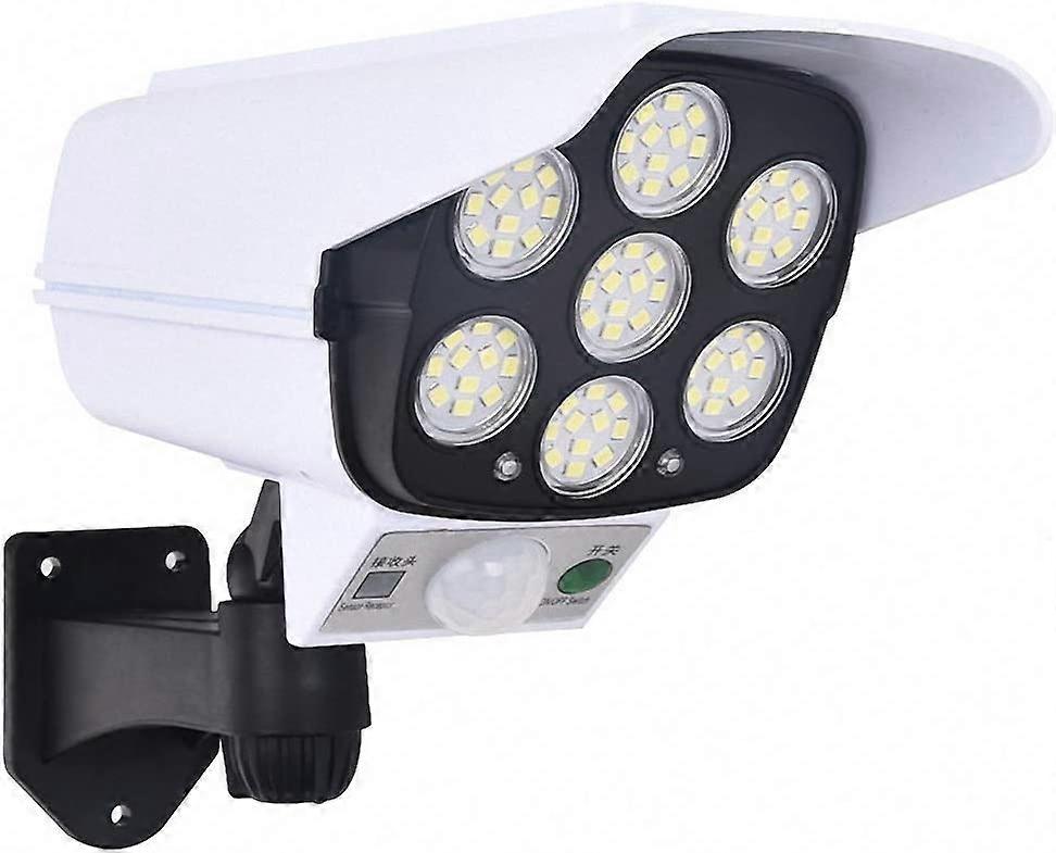 Solar Wall Light with Motion Sensor Security Camera Shape