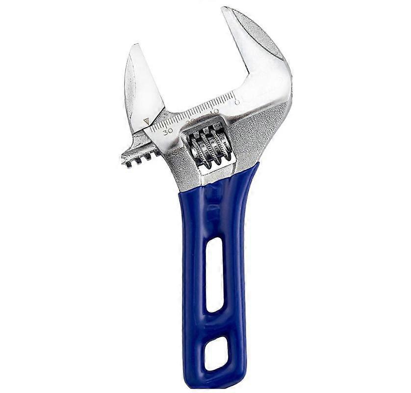 Adjustable wrench, large opening, adjustable with short handle, pipe pliers, adjustable spanner (6")