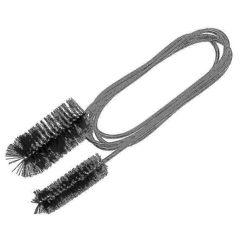 Fleksibel lang børste til rengøring af slanger Fleksible akvariefilterbørster, sort