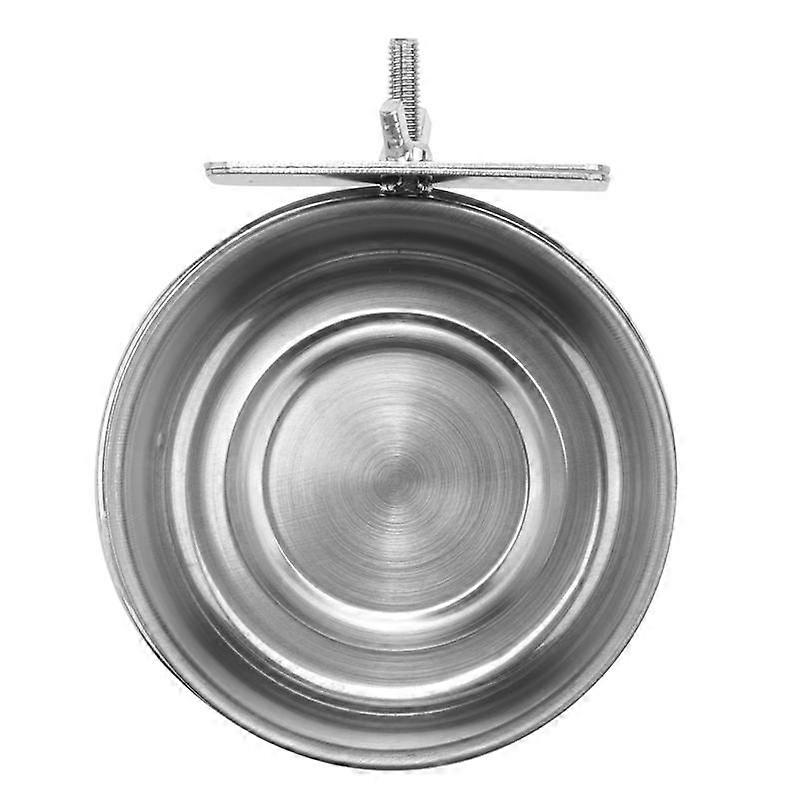 3-teiliger Vogelfutterbecher Edelstahl Papageienfutterbecher Tierkäfig Wasser Futternapf S